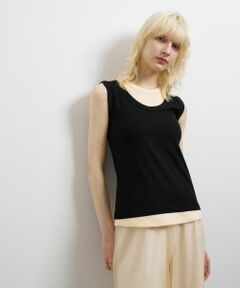 LANVIN en Bleu / ランバン オン ブルー Tシャツ | レイヤードタンクトップ