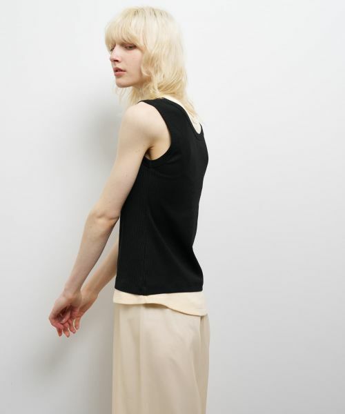 LANVIN en Bleu / ランバン オン ブルー Tシャツ | レイヤードタンクトップ | 詳細11