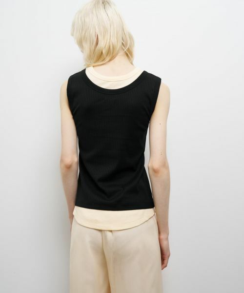 LANVIN en Bleu / ランバン オン ブルー Tシャツ | レイヤードタンクトップ | 詳細12