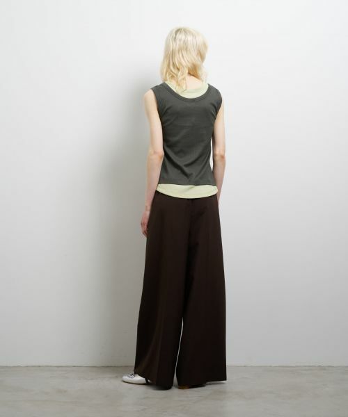 LANVIN en Bleu / ランバン オン ブルー Tシャツ | レイヤードタンクトップ | 詳細17