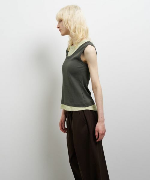 LANVIN en Bleu / ランバン オン ブルー Tシャツ | レイヤードタンクトップ | 詳細19