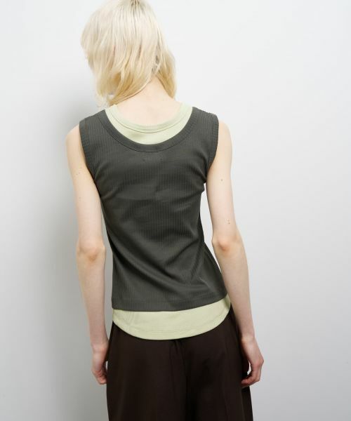 LANVIN en Bleu / ランバン オン ブルー Tシャツ | レイヤードタンクトップ | 詳細20