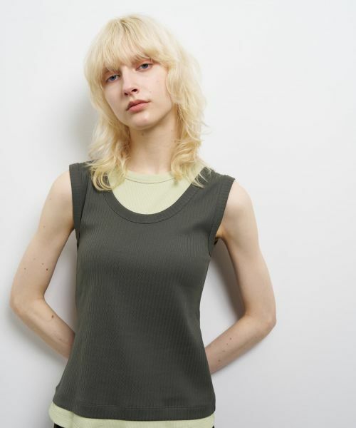 LANVIN en Bleu / ランバン オン ブルー Tシャツ | レイヤードタンクトップ | 詳細21