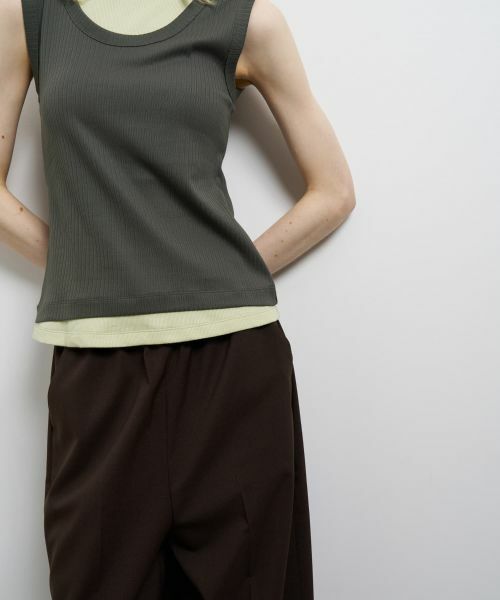 LANVIN en Bleu / ランバン オン ブルー Tシャツ | レイヤードタンクトップ | 詳細22