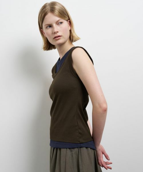 LANVIN en Bleu / ランバン オン ブルー Tシャツ | レイヤードタンクトップ | 詳細5