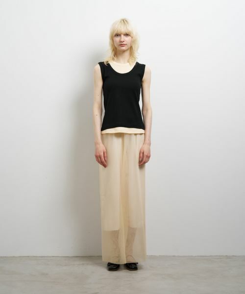 LANVIN en Bleu / ランバン オン ブルー Tシャツ | レイヤードタンクトップ | 詳細8