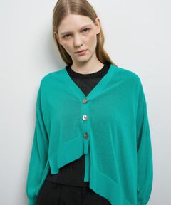 LANVIN en Bleu / ランバン オン ブルー カーディガン・ボレロ | アシンメヘムカーディガン