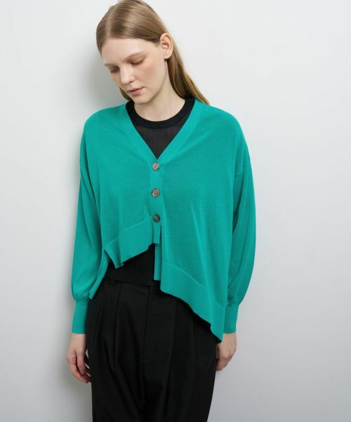 LANVIN en Bleu / ランバン オン ブルー カーディガン・ボレロ | アシンメヘムカーディガン | 詳細11
