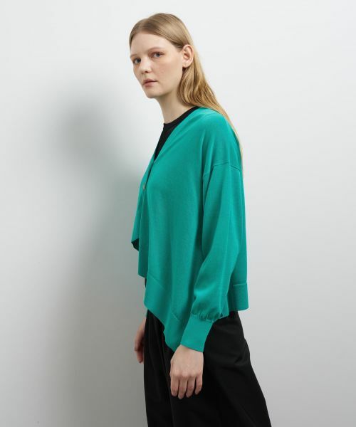 LANVIN en Bleu / ランバン オン ブルー カーディガン・ボレロ | アシンメヘムカーディガン | 詳細12