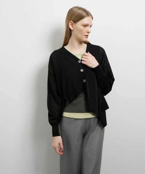 LANVIN en Bleu / ランバン オン ブルー カーディガン・ボレロ | アシンメヘムカーディガン | 詳細19