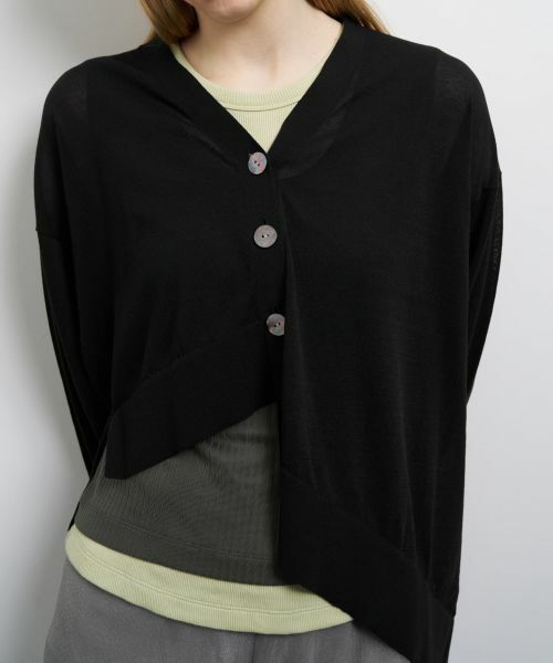 LANVIN en Bleu / ランバン オン ブルー カーディガン・ボレロ | アシンメヘムカーディガン | 詳細23