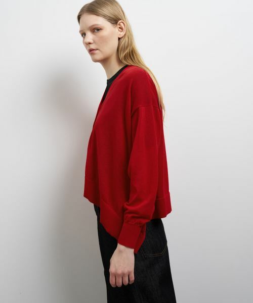 LANVIN en Bleu / ランバン オン ブルー カーディガン・ボレロ | アシンメヘムカーディガン | 詳細5