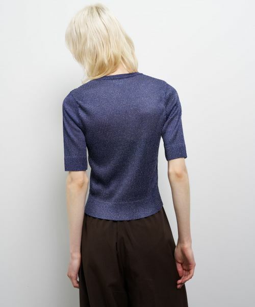 LANVIN en Bleu / ランバン オン ブルー ニット・セーター | プリーツハーフスリーブニット | 詳細11