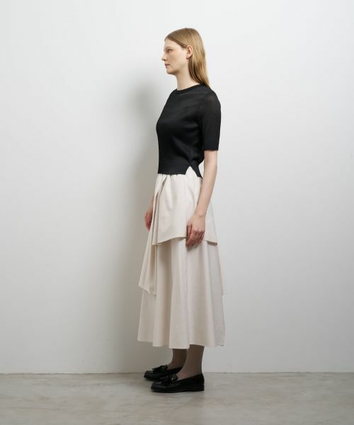 LANVIN en Bleu / ランバン オン ブルー ニット・セーター | プリーツハーフスリーブニット | 詳細2