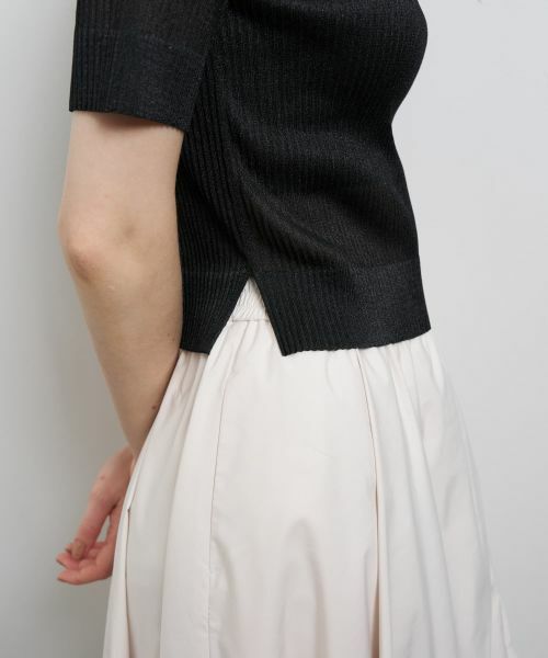 LANVIN en Bleu / ランバン オン ブルー ニット・セーター | プリーツハーフスリーブニット | 詳細6