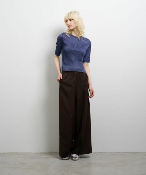 LANVIN en Bleu / ランバン オン ブルー ニット・セーター | プリーツハーフスリーブニット | 詳細7