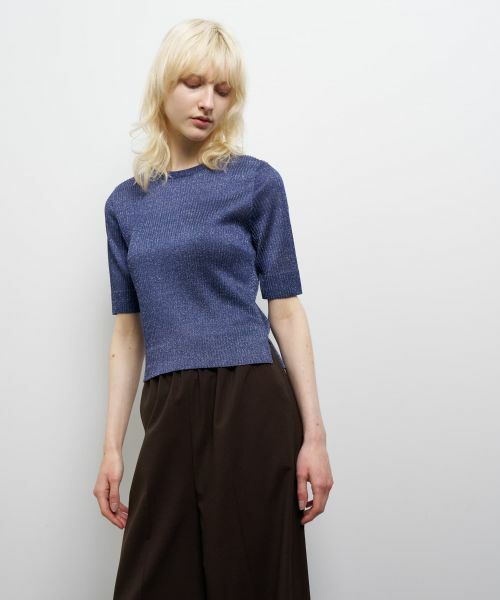 数々の賞を受賞 プリーツハーフスリーブニット （ニット・セーター）｜LANVIN en トップス