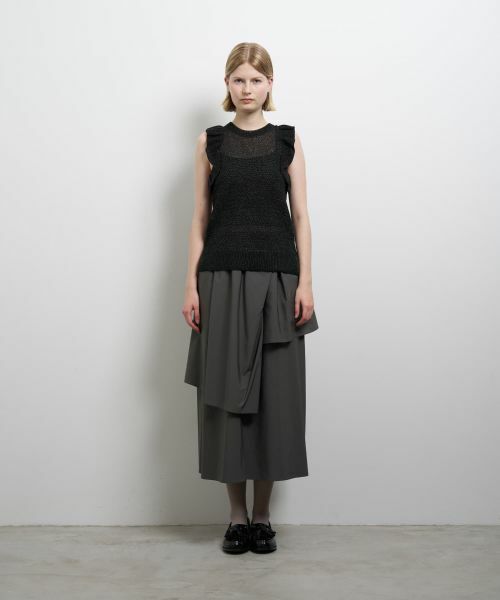 LANVIN en Bleu / ランバン オン ブルー ニット・セーター | フリルノースリーブニット | 詳細1