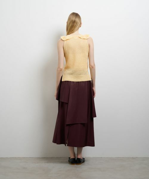 LANVIN en Bleu / ランバン オン ブルー ニット・セーター | フリルノースリーブニット | 詳細10