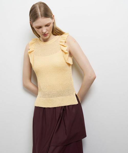 LANVIN en Bleu / ランバン オン ブルー ニット・セーター | フリルノースリーブニット | 詳細11