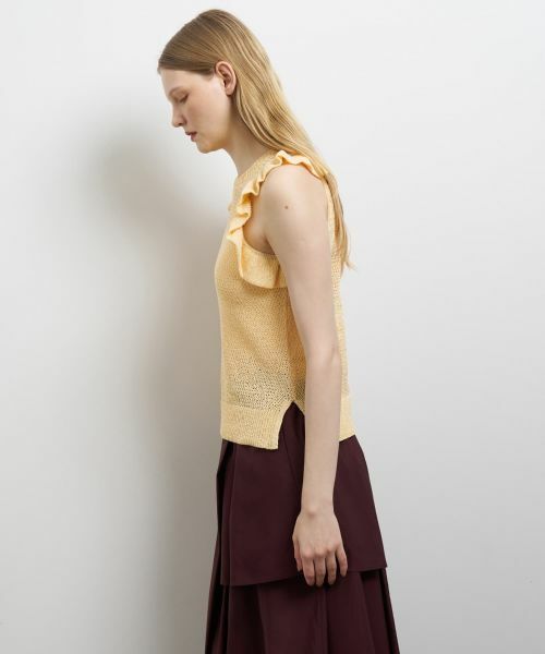 LANVIN en Bleu / ランバン オン ブルー ニット・セーター | フリルノースリーブニット | 詳細12