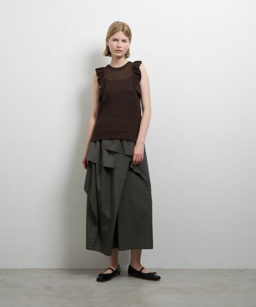 LANVIN en Bleu / ランバン オン ブルー ニット・セーター | フリルノースリーブニット | 詳細15