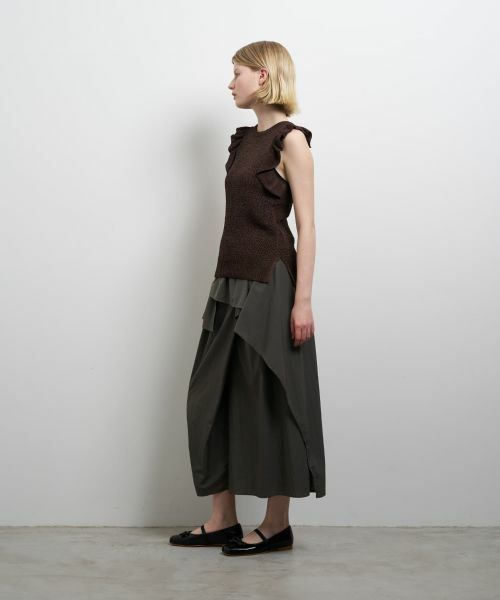 LANVIN en Bleu / ランバン オン ブルー ニット・セーター | フリルノースリーブニット | 詳細16