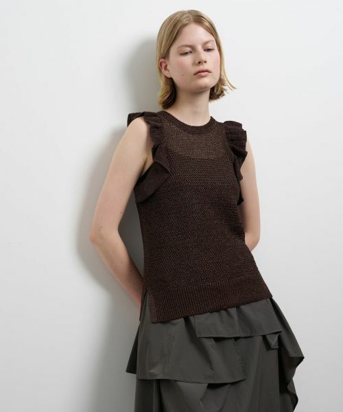 LANVIN en Bleu / ランバン オン ブルー ニット・セーター | フリルノースリーブニット | 詳細18