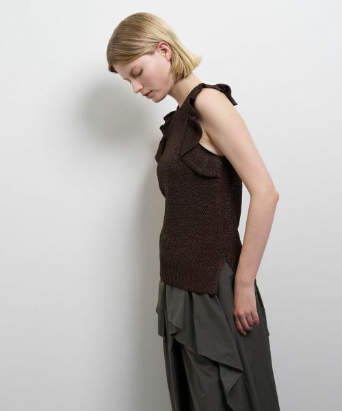 LANVIN en Bleu / ランバン オン ブルー ニット・セーター | フリルノースリーブニット | 詳細19