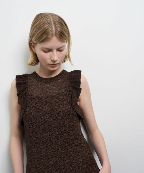 LANVIN en Bleu / ランバン オン ブルー ニット・セーター | フリルノースリーブニット | 詳細21