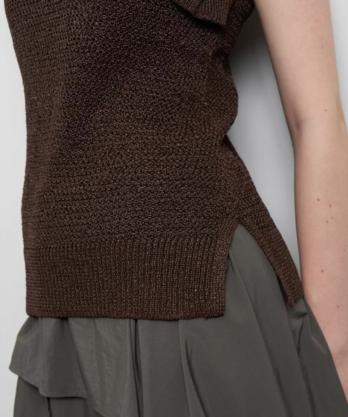 LANVIN en Bleu / ランバン オン ブルー ニット・セーター | フリルノースリーブニット | 詳細23