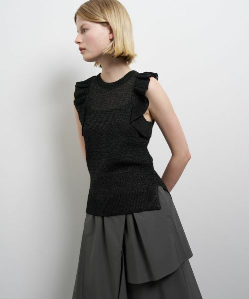 LANVIN en Bleu / ランバン オン ブルー ニット・セーター | フリルノースリーブニット | 詳細5