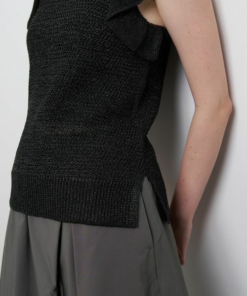 LANVIN en Bleu / ランバン オン ブルー ニット・セーター | フリルノースリーブニット | 詳細7