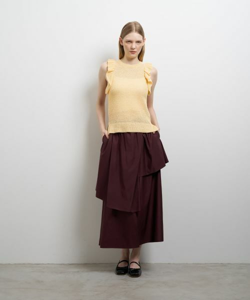 LANVIN en Bleu / ランバン オン ブルー ニット・セーター | フリルノースリーブニット | 詳細8