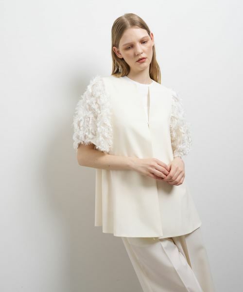 LANVIN en Bleu / ランバン オン ブルー シャツ・ブラウス | ドライポリエステルバックオープンベスト | 詳細12