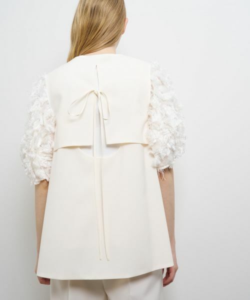 LANVIN en Bleu / ランバン オン ブルー シャツ・ブラウス | ドライポリエステルバックオープンベスト | 詳細14