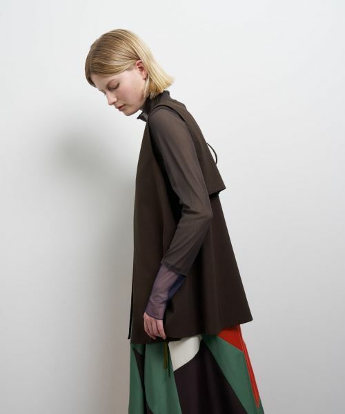 LANVIN en Bleu / ランバン オン ブルー シャツ・ブラウス | ドライポリエステルバックオープンベスト | 詳細5