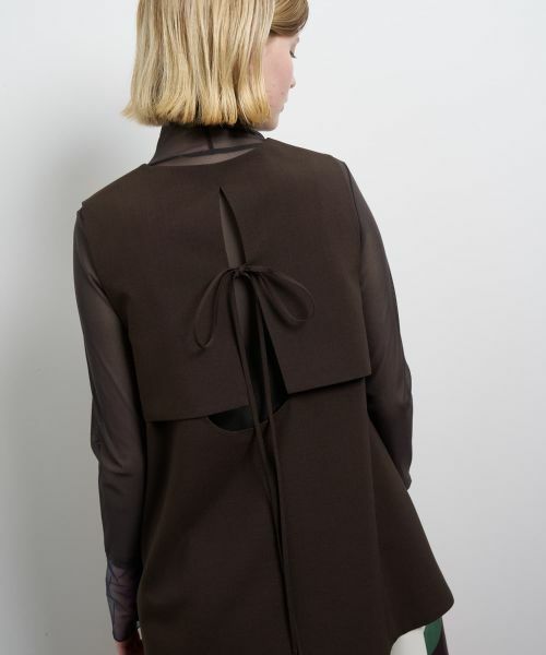 LANVIN en Bleu / ランバン オン ブルー シャツ・ブラウス | ドライポリエステルバックオープンベスト | 詳細7