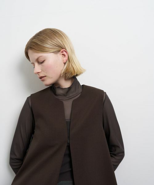 LANVIN en Bleu / ランバン オン ブルー シャツ・ブラウス | ドライポリエステルバックオープンベスト | 詳細8