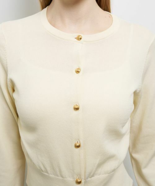 LANVIN en Bleu / ランバン オン ブルー カーディガン・ボレロ | メタルボタンベーシックカーディガン | 詳細20