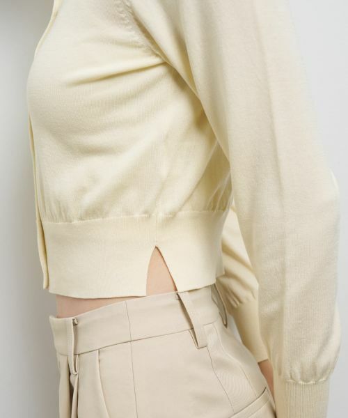 LANVIN en Bleu / ランバン オン ブルー カーディガン・ボレロ | メタルボタンベーシックカーディガン | 詳細21