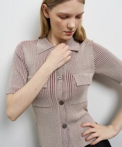 LANVIN en Bleu / ランバン オン ブルー カーディガン・ボレロ | リブポロニット