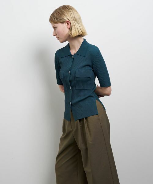 LANVIN en Bleu / ランバン オン ブルー カーディガン・ボレロ | リブポロニット | 詳細5