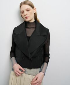 LANVIN en Bleu / ランバン オン ブルー テーラードジャケット | シアーショートベスト