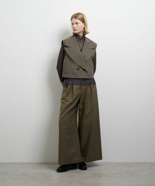 LANVIN en Bleu / ランバン オン ブルー テーラードジャケット | シアーショートベスト | 詳細1