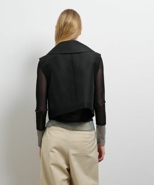 LANVIN en Bleu / ランバン オン ブルー テーラードジャケット | シアーショートベスト | 詳細14