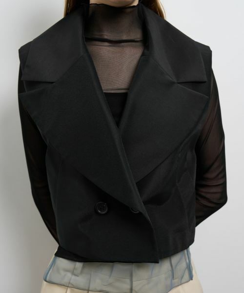 LANVIN en Bleu / ランバン オン ブルー テーラードジャケット | シアーショートベスト | 詳細15
