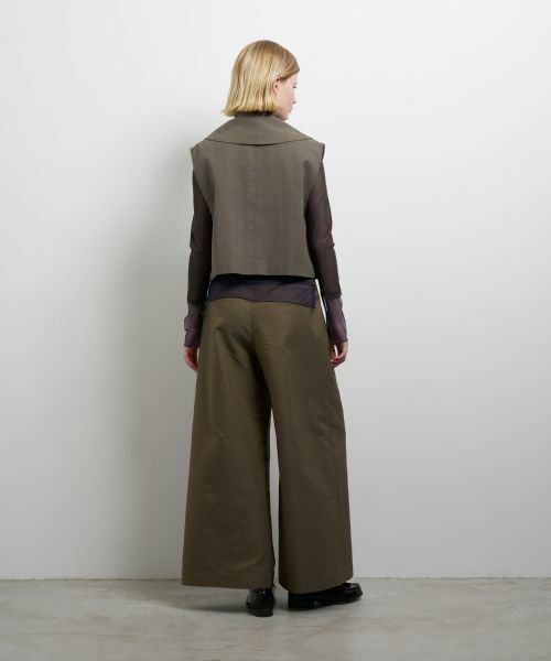 LANVIN en Bleu / ランバン オン ブルー テーラードジャケット | シアーショートベスト | 詳細3