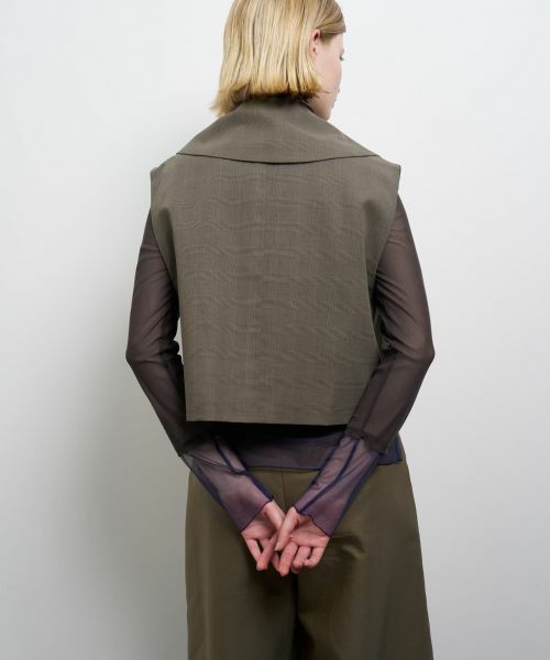 LANVIN en Bleu / ランバン オン ブルー テーラードジャケット | シアーショートベスト | 詳細6