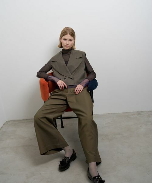 LANVIN en Bleu / ランバン オン ブルー テーラードジャケット | シアーショートベスト | 詳細8